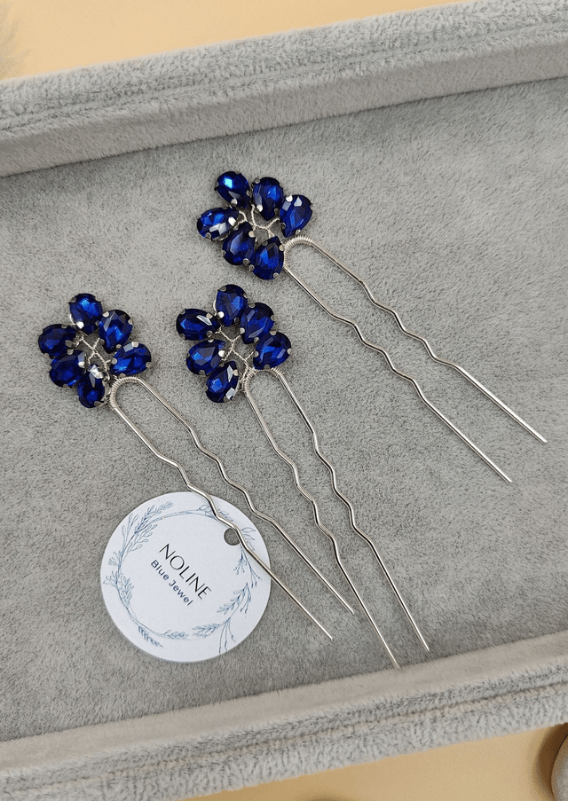 Pics à cheveux argenté avec cristaux de verre brillant, épingles à cheveux strass brillant, accessoires de mariée