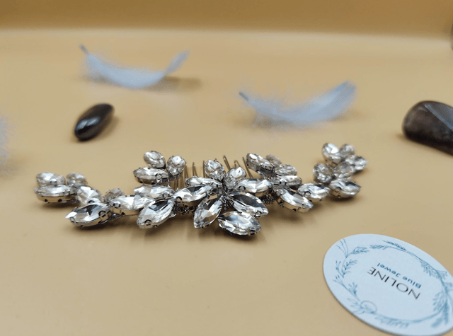 Bijoux de cheveux strass cristaux clair et brillant