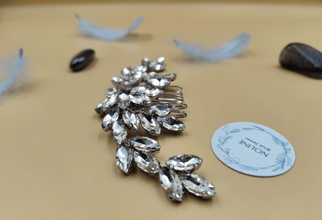 Bijoux de cheveux strass cristaux clair et brillant